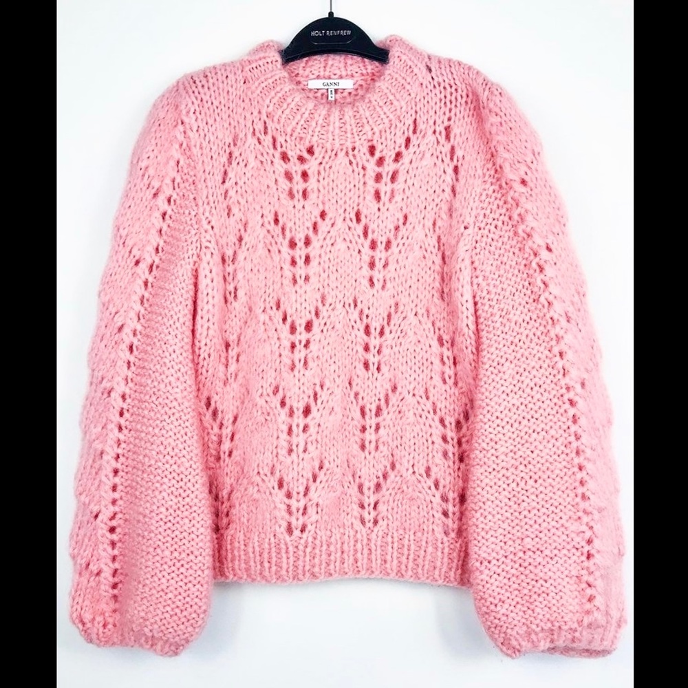 GANNI “Julliard” Sweater / Cotton Candy Pink /NWOT